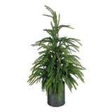 Artificial Topiary Plants Faux Tree Perfect Christmas Planter Filler Outdoor ... Green Plant
