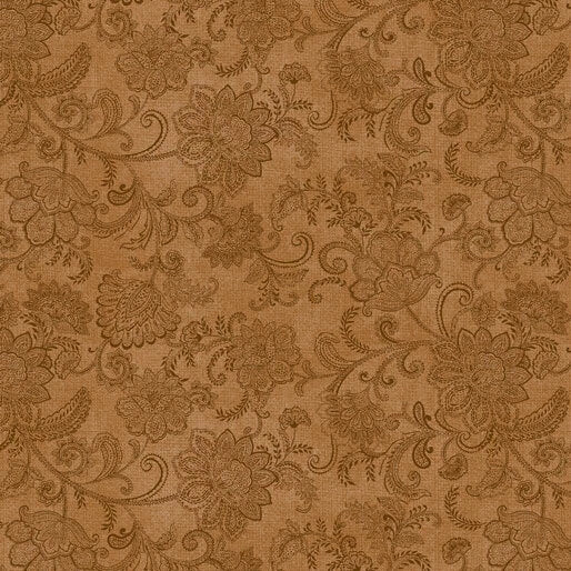 NEW: Accent on Sunflower Livingston Cinnamon - 50 cms x110 cms -100% Cotton Sunflower