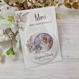 20/50pcs Pampas grass floral baptism magnets, Girl christening favors, Giveaway Pampas Grass