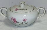 Japan ROYAL COURT CHINA  CARNATION  SUGAR w/ LID Carnation