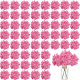 100PCS Bubble Pink Silk Hydrangea Flowers for Weddings & Home Decor Hydrangea