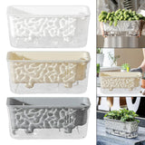 Rectangle Self Watering Planter Garden Window Sill Planter for Home Patio Garden Plants