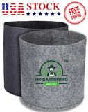 10-Pack Round Fabric Aeration Plant Grow Bags 1 Gallon Black or Gray Flowering Plants