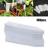 100 Pcs 4 Inch Plastic Plant Garden Labels Pot Marker Nursery Garden Stake Tags Garden Plants