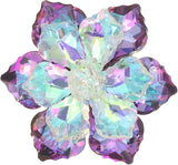 Rhinestone Sunflower Brooch Pin, Fashion Crystal Flower Snowflake Brooch Pin Lap Sunflower