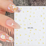Nail Art Stickers Spring Summer Flowers Floral Daisy Daisies (MO295) Daisies