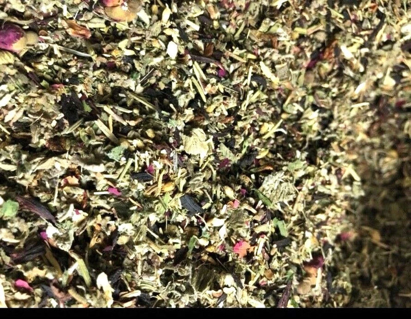 No.13 Mix - Hibiscus Skullcap Yarrow Damiana Sage +plus More Herbs! - 4 Ounce's Dried Flower