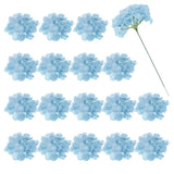 30Pcs Hydrangea Artificial Flowers Fake Hydrangea Flowers with Stems Moon Blue Hydrangea