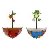 Railing Flower Pot Garden Art Metal Garden Decor Rail Planter Wall Mount Plant Garden Plants