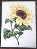 Cross Stitch "SUNFLOWER" pattern ~   leaves Sunflower