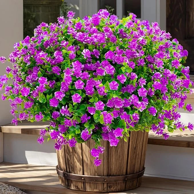 Artificial Outdoor Flowers UV Resistant Fake Plants Green Plant