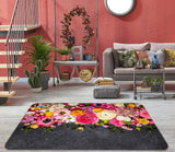 3D Ranunculus Flower O9498 Game Rug Mat Elegant Photo Carpet Mat Romy Ranunculus