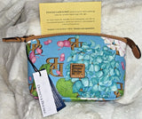Dooney & Bourke Floral Hydrangea Coated Canvas Wristlet NWT Multicolor Hydrangea