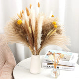 METSHOW 107 Pcs 17.5 inch Natural Dried Pampas Grass DŽcor Pampas Grass