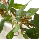 Lot of 2 Artificial Honeysuckle Garlands for Indoor Decor - 6 foot long, each Green Plant