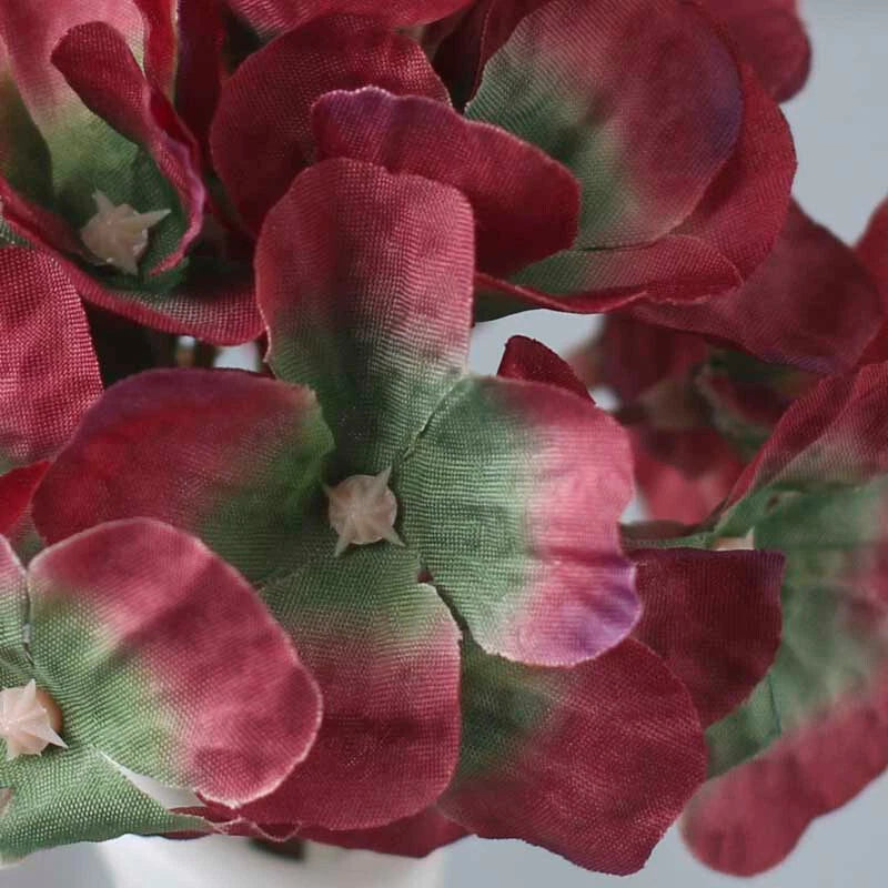 Set of 24 Faux Hydrangea 7" Tall Picks for Flower Arrangements, Favors, Crafting Hydrangea