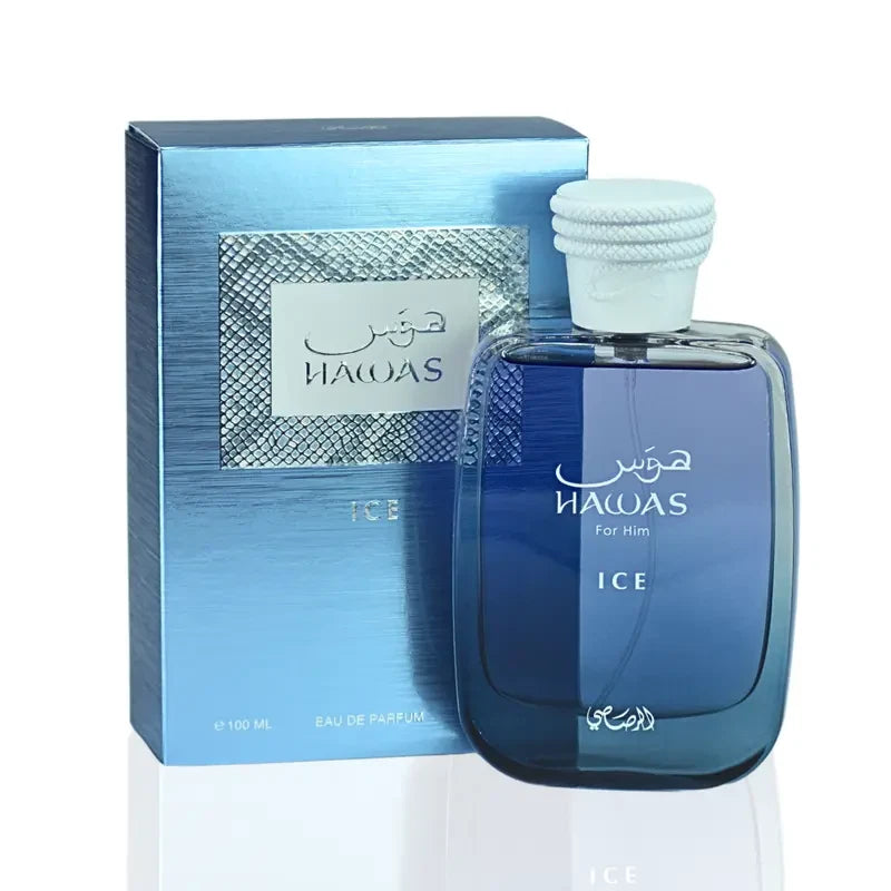 Hawas Ice Eau de Parfum 100ml (3.4 oz) by RassasiÐ Unisex Ice Perfume by Rasasi, EDP
