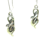 New  Beautiful  CALLA  Lily Flower Silver-tone Drop Dangle Earrings  2-1/8