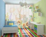 3D Sunflower Flower Deer ZHUA3254 Photo Curtain Window Blockout Fabric Amy 2023 Sunflower
