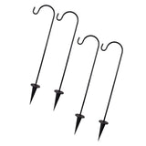 4 Pcs Lawn Shepherd Hook Garden Hooks Hanger Dry Flower Hanging Stand Garden Plants