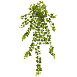 Ivy faux Hanging Plant Realistic Decor Natural 35Ó Set Of 4 Green Plant