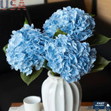 Realistic Artificial Hydrangea Flowers Faux Floral Arrangement DIY Decor New Hydrangea