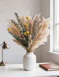 Boho Decor Bouquet  Pampas Grass,Eucalyptus,Lavender,Bunny Tail,Billy Balls 1... Dried Flower