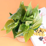 10 Pcs Realistic Artificial Plants Fake Tropical Green Plant