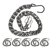 6 Pcs Hanging Basket Chains Metal Garden Plant Hanger for Plants Garden Plants