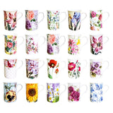 Flower Coffee Cup Mug Stechcol Gracie Bone China 10 oz Garden Colorful Floral Lily