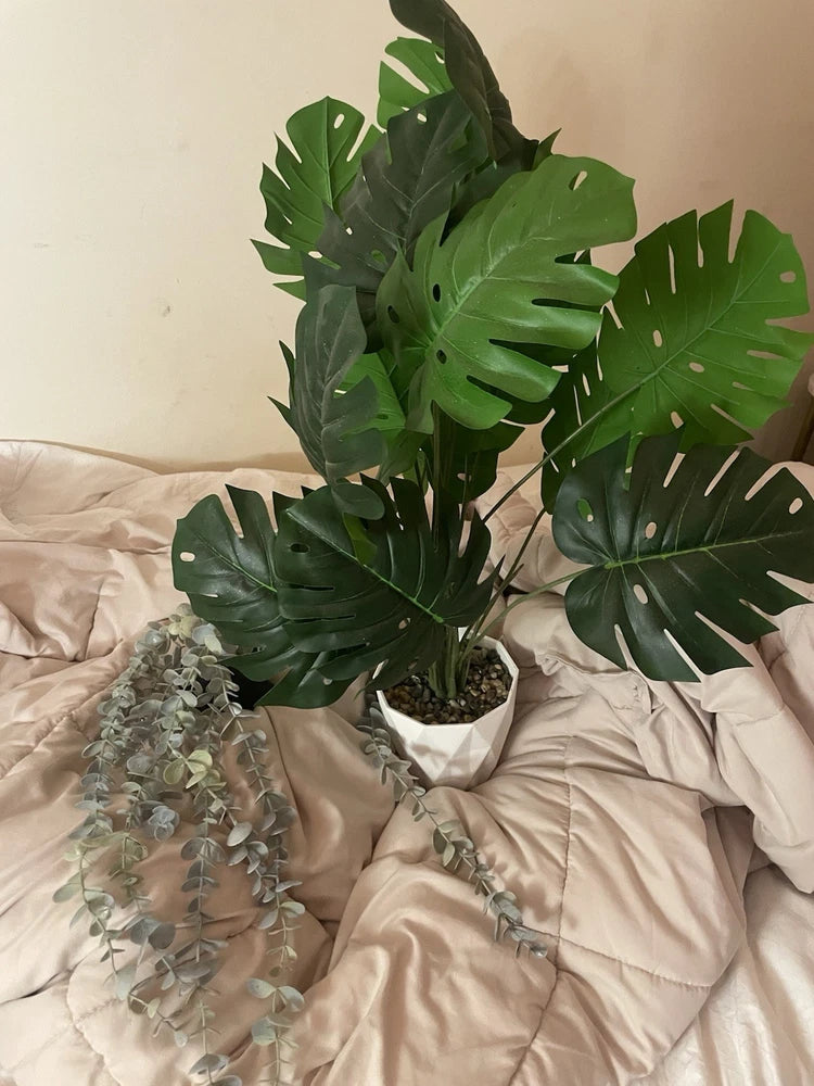 Two Faux Aesthetic Plants Decor Home Bedroom Plants 6Ó, 20Ó Green Plant