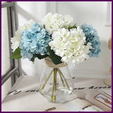 Flores artificiales, hortensia, rama, hogar, boda, decoraci—n, oto–o, seda, pl‡s Hydrangea