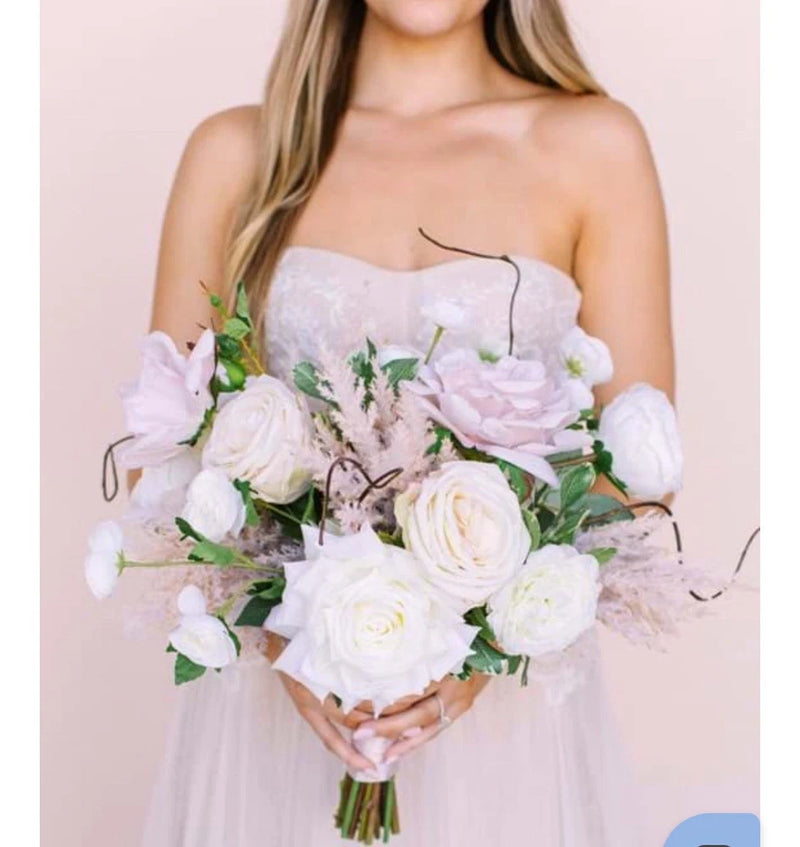 Something Borrowed Blooms, Bianca Model Wedding Bouquet Save Wedding Money! Ranunculus