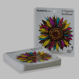 3" Colorful Sunflower Sticker Sun Flower Leopard Laptop Phone Table Bottle Decal Sunflower