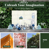 20Pcs 16"x 24"Artificial Hydrangea Flower Wall Panels Wedding Party Decor White Hydrangea