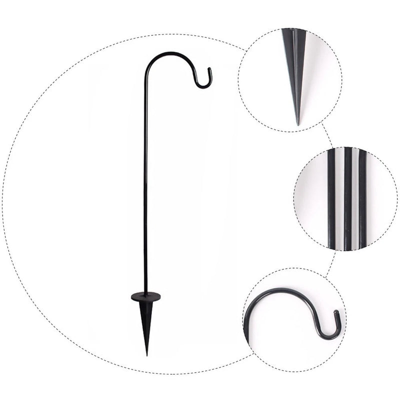 4 Pcs Short Shepherds Hooks for Outdoor Hanging Plants Garden Decoration Garden Plants