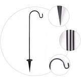 4 Pcs Short Shepherds Hooks for Outdoor Hanging Plants Garden Decoration Garden Plants