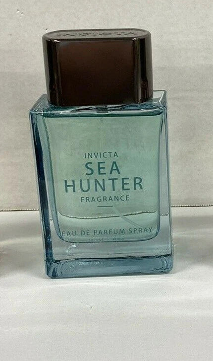 Invicta Sea Hunter eau de parfum spray bottle, blue glass with dark cap