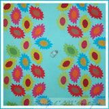 BonEful Fabric FQ Cotton Quilt Blue Pink Rainbow Sunflower Flower Stripe Print L Sunflower