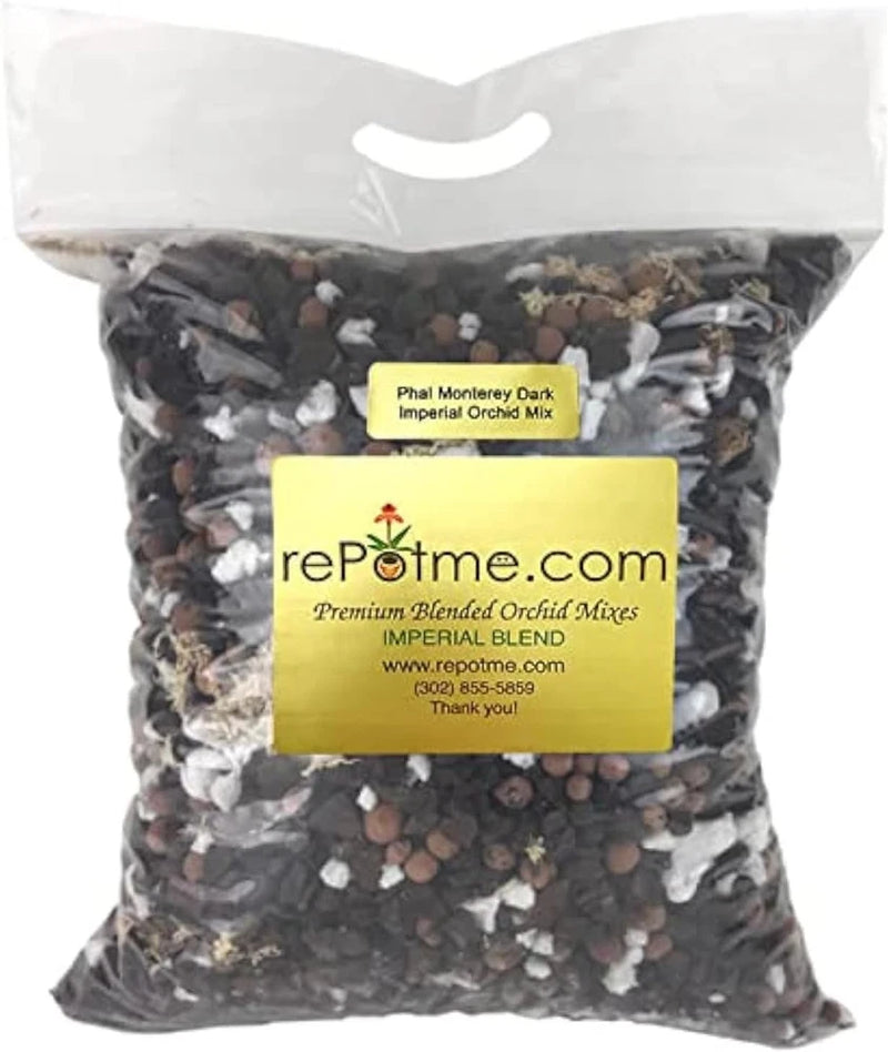 Orchid potting mix bag for Imperial Blended Phalaenopsis, dark mix granules