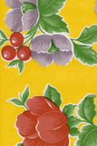 Oilcloth Fabric Poppies Yellow Pattern Sold in Yard or Bolt Flowering Plants