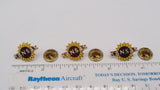 Lot Of 3 Kansas KS Sunflower State Flower Travel Souvenir Metal Hat Lapel Pins Sunflower