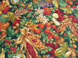 VTG Joan Kessler Concord Fall Autumn Still Life Acorns Mushroom Squash Corn BTHY Flowering Plants