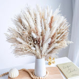 96PCS Natural Dried Pampas Grass Bouquet for Wedding Floral Decor Pampas Grass