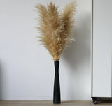 16" Tall Black Ceramic Vase,Floor Vase for Pampas Grass,Minimalist Tall Skinn... Pampas Grass