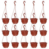 15 Sets Plant Display Plastic Flower Pot Hanging Holder Planter for Garden Garden Plants