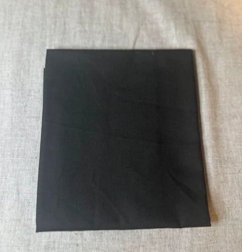 Fat Quarter FQ Solid Black Crafts Sewing Projects Quilting Flowering Plants