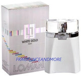 LOMANI WHITE GOLD FOR MEN 3.3 OZ / 100 ML EAU DE TOILETTE SPRAY NEW IN BOX EDT