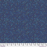 Treetops in Blue, Navy - Adam Trest, Quilt Fabric 100% Cotton By The Yard Flowering Plants