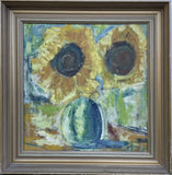 Oil Painting Expressive Still Life with Sunflowers Sunflower